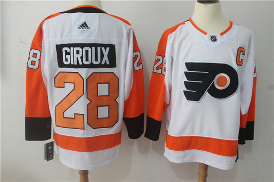 Men's Philadelphia Flyers Claude Giroux #28 White Player Game Jersey1