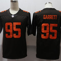 Men's Cleveland Browns Myles Garrett #95 Brown Alternate Legend Jersey1