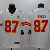 Men's Kansas City Chiefs Travis Kelce #87 White Game Jersey1