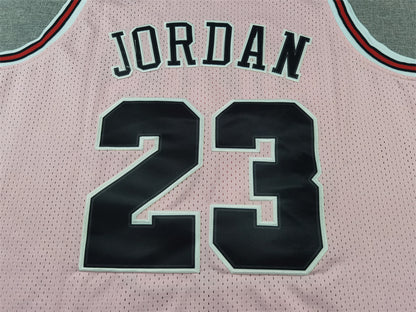 Men's Chicago Bulls Michael Jordan #23 Pink 1997/98 Hardwood Classics Swingman Jersey1