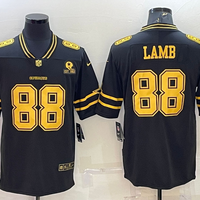 Men's Dallas Cowboys CeeDee Lamb #88 Black Team Game Jersey1