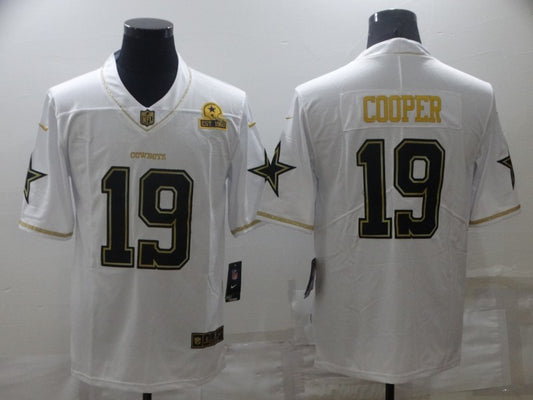 Men's Dallas Cowboys Amari Cooper #19 White Player Game Jersey1