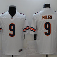 Men's Chicago Bears Nick Foles #9 White Game Jersey1