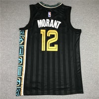 Men's Memphis Grizzlies Ja Morant Black 2020/21 Swingman Jersey1 - City Edition
