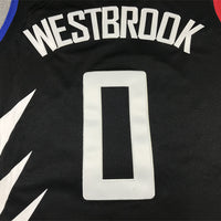 Men's LA Clippers Russell Westbrook Jordan Brand Black 2022/23 Statement Edition Swingman Jersey1