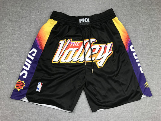 Men's Phoenix Suns Black City Edition Basketball Shorts1