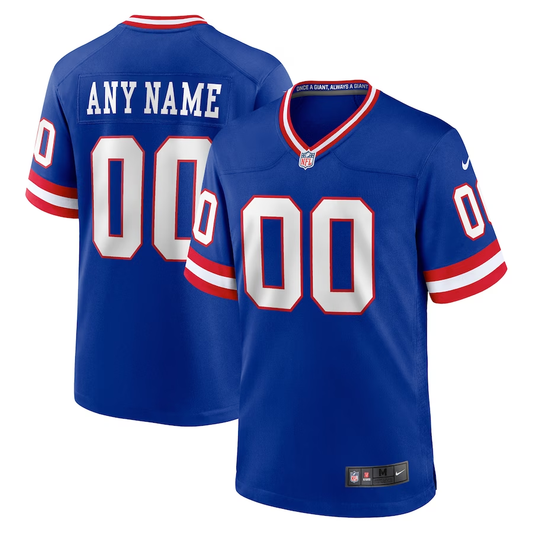 Custom1 New York Giants Royal Classic Game Jersey1