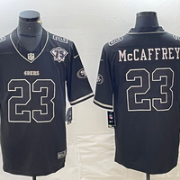 Men's San Francisco 49ers Christian McCaffrey #23 Black Player Game Jersey1