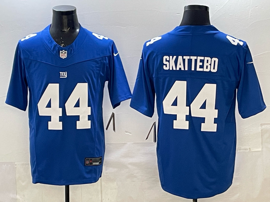 Men's New York Giants Cam Skattebo #44 Royal Player Game Jersey