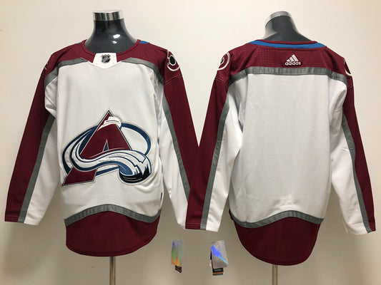 Men's Colorado Avalanche White Away Primegreen Authentic Blank Jersey1