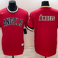Men's Los Angeles Angels Red Alternate Replica Player Name Jersey1