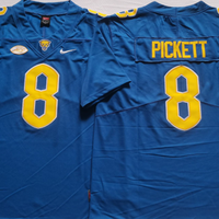 Men's Pittsburgh Panthers Kenny Pickett #8 Blue Player Game Jersey