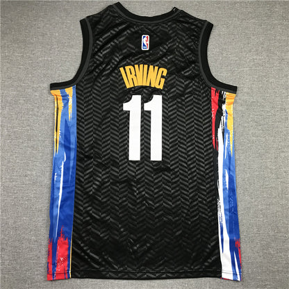 Men's Brooklyn Nets Kyrie Irving Black 2020/21 Swingman Jersey1 - City Edition