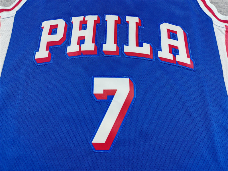 Men's Philadelphia 76ers Jaylen Brown #7 Royal Swingman Jersey - Icon Edition
