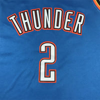 Men's Oklahoma City Thunder Shai Gilgeous-Alexander #2 Blue 2022/23 Swingman Jersey1 - Icon Edition
