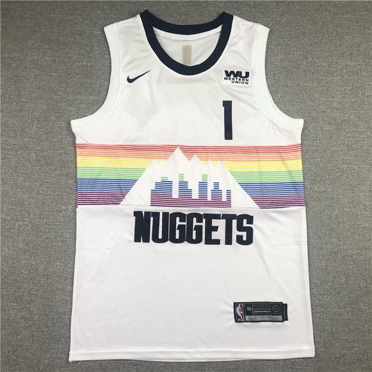 Men's Denver Nuggets Michael Porter Jr. White Swingman Player Jersey1