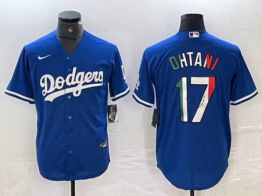 Men's Los Angeles Dodgers Shohei Ohtani Blue Player Jersey1