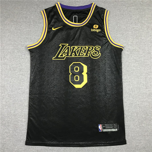 Men's Los Angeles Lakers Kobe Bryant #8 Black Swingman Player Jersey1