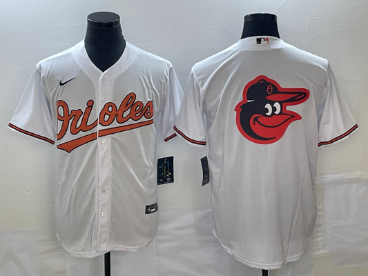 Men's Baltimore Orioles White Home Replica Player Jersey1
