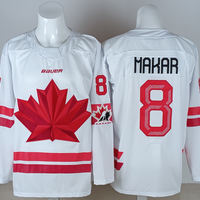 Men's Canada Hockey Cale Makar #8 White 2026 Winter Olympics Jersey