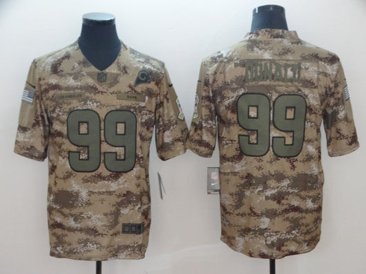 Men's Los Angeles Rams Aaron Donald #99 Camouflage Game Jersey1