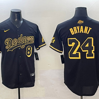 Men's Los Angeles Dodgers Kris Bryant #24 Black Game Player Jersey1
