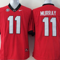 Men's Georgia Bulldogs Aaron Murray #11 Red Player Game Jersey