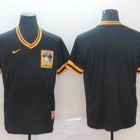Men's Pittsburgh Pirates Black Blank Replica Player Jersey1