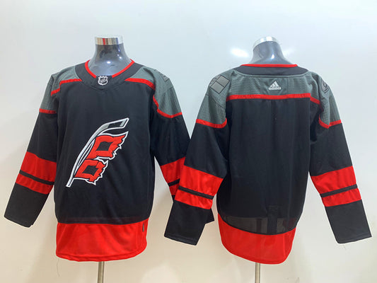Men's Carolina Hurricanes Black Home Primegreen Authentic Blank Player Jersey1