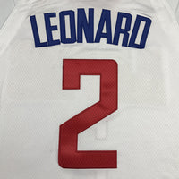 Men's LA Clippers Kawhi Leonard Nike White 2022/23 Swingman Jersey1 - Association Edition