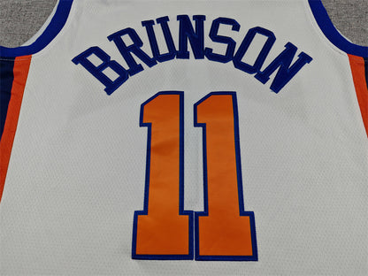 Men's New York Knicks Jalen Brunson #11 White 2025/26 Swingman Jersey - City Edition