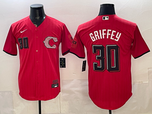 Men's Cincinnati Reds Ken Griffey Jr. #30 Red 2026 City Connect Stadium Jersey