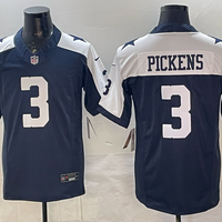 Men's Dallas Cowboys George Pickens #3 Navy Alternate Game Team Jersey