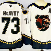 Men's Boston Bruins Charlie Mcavoy #73 White Player Game Jersey