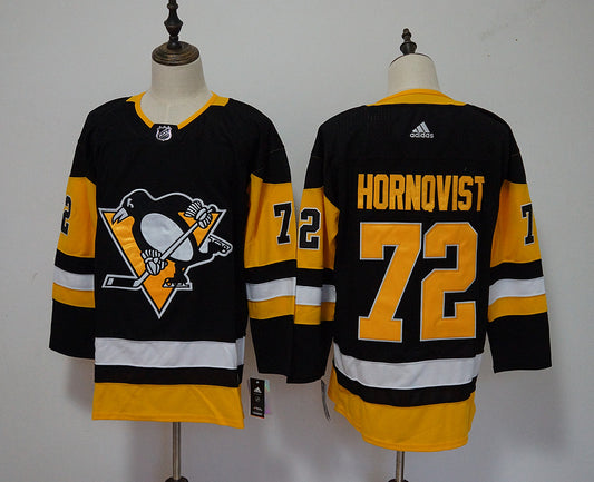 Men's Pittsburgh Penguins Patric Hornqvist #72 Black Player Game Jersey1