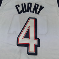 Men's 2024 USA Dream Team Stephen Curry #4 White Authentic Player Jersey