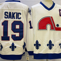 Men's Colorado Avalanche Joe Sakic #19 White Player Jersey