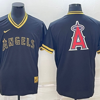 Men's Los Angeles Angels Black Alternate Replica Team Jersey1