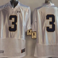 Men's Notre Dame Fighting Irish Joe Montana #3 White Player Game Jersey