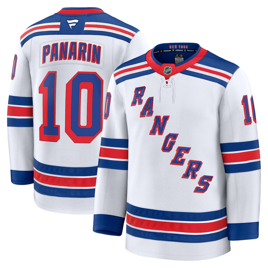 Men's New York Rangers Artemi Panarin #10 Fanatics White Away Premium Jersey