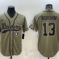 Men's Las Vegas Raiders Hunter Renfrow #13 Olive 2022 Salute To Service Limited Jersey1 Joint Edition