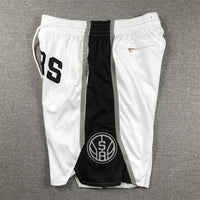Men's San Antonio Spurs White Pocket Shorts1
