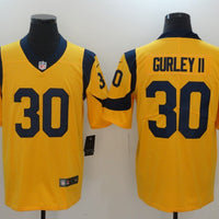 Men's Los Angeles Rams Todd Gurley II #30 Yellow Game Jersey1