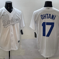 Men's Los Angeles Dodgers Shohei Ohtani White Game Player Jersey1