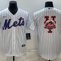 Men's New York Mets White Home Replica Player Jersey1