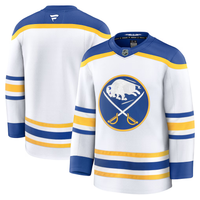 Buffalo Sabres White Away Premium Blank Jersey - JerseysFreak