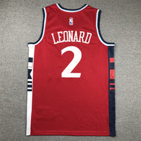 Men's LA Clippers Kawhi Leonard #2 Red Swingman Jersey1