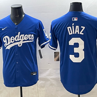 Men's Los Angeles Dodgers Edwin Diaz #3 Royal Alternate 2 Replica Jersey
