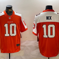 Bo Nix Denver Broncos Orange Jersey