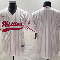 Men's Philadelphia Phillies White Home Replica Blank Jersey1 Joint Edition